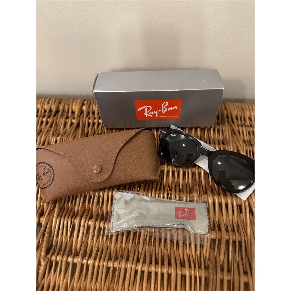 New Ray-Ban Orion Tortoise Sunglasses Dark Gray Lens RB2199 902/B1 52 $182